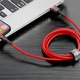 USB кабель Baseus Cafule, USB тип-C, USB тип-A, 300 см, 2 A, красный, в нейлоновой оплетке, #CATKLF-U09 Превью 3
