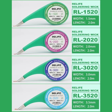 Desoldering Wick RELIFE RL-3020, ((W) 3.0 mm, (L) 2 m) Preview 6