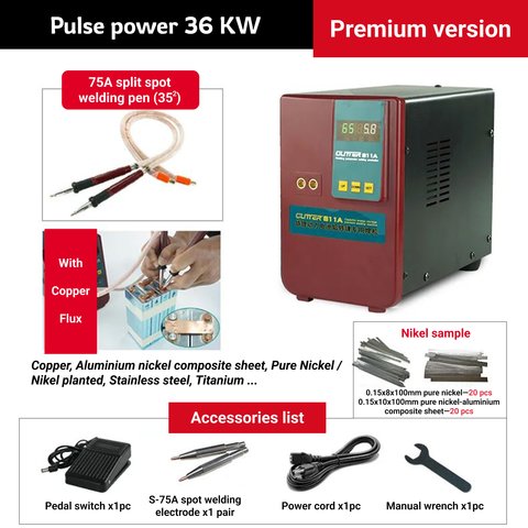 Máquina de soldadura por puntos Glitter 811A, 36 kW h Vista previa  1
