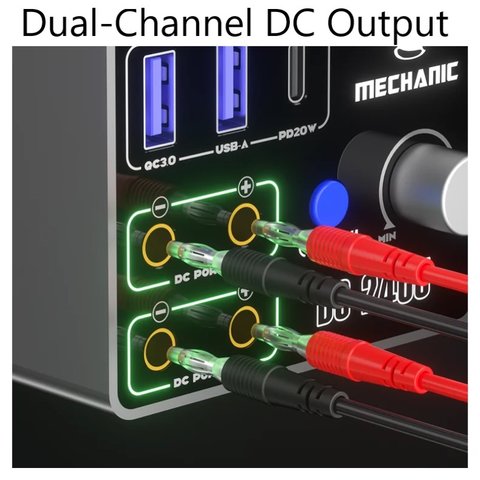 Fuente de alimentación (potencia) Mechanic DC-2405+, hasta 24 V, hasta 5 A, 120 W Vista previa  2