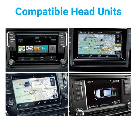 Задняя камера для Seat Leon Skoda Octavia Volkswagen Beetle Caddy Golf Passat Polo Tiguan в комплекте с кабелем 12 пинов для подключения Превью 2