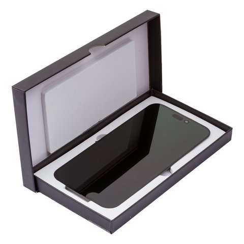 LCD compatible with iPhone 16 Pro Max, (black, with frame, HC, without IC, (OLED), GX OEM hard) Preview 2