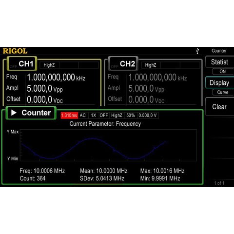 Generador de funciones arbitrarias RIGOL DG4062 Vista previa  8