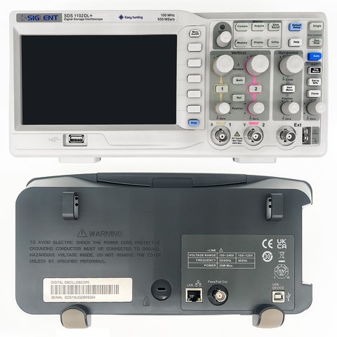 Osciloscopio digital SIGLENT SDS1102DL+ Vista previa  2