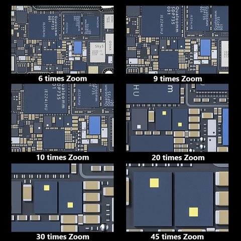 Microscopio Mechanic MOS300-M3, trinocular, 6X-45X Vista previa  4