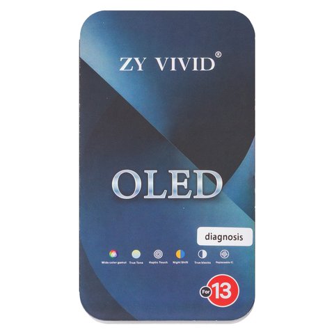 Pantalla LCD puede usarse con iPhone 13, negro, con marco, HC, sin error, (OLED), ZY-OLED OEM hard, diagnosable Vista previa  1