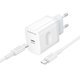 Adaptador de red Borofone BA99A, 20 W, Power Delivery (PD), blanco, con cable USB tipo C - USB tipo C, 1 puerto, #6941991121371 Vista previa  1