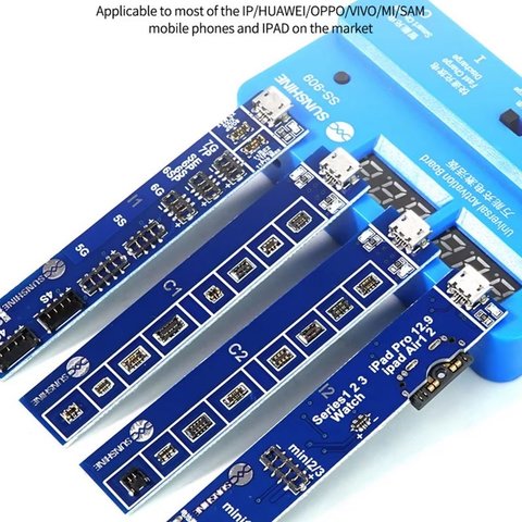 Кабель для запуску батареї Sunshine SS-909, плата активації батареї, з цифровим індикатором зарядки, iphone 6 - 15 pro Max/ Android/ ipad Прев'ю 2