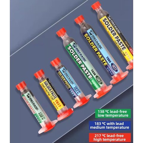 BGA паста Mechanic TS83, Sn 63%, Pb 37%, 183 °C, 50 г Прев'ю 2