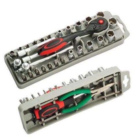 Ratchet Socket and Bit Set Pro'sKit SD-2308M with Long-Nose Pliers Preview 2